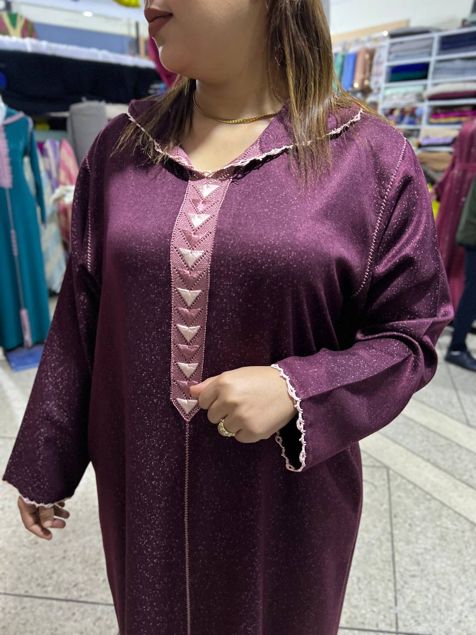 Djellaba moderne confectionnée à la main - Image 2