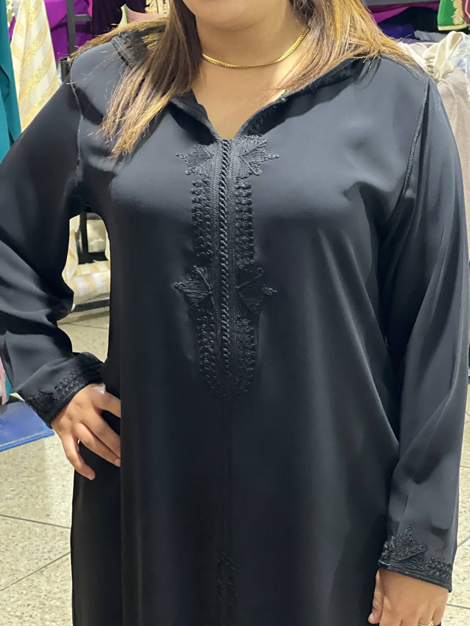 Djellaba moderne confectionnée à la main - Image 3